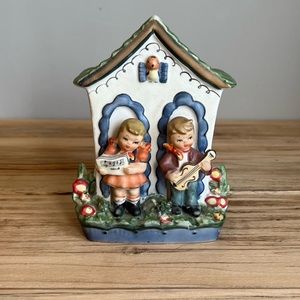 Enesco 1950's Vintage Hand Painted Wall Pocket / Planter-Made in Japan